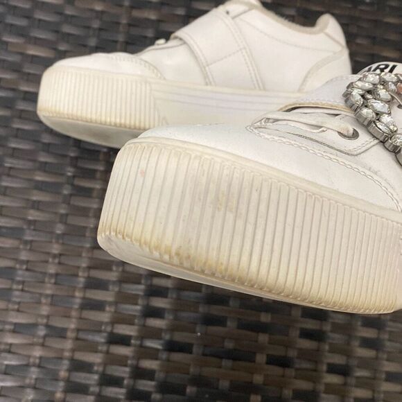 Karl Lagerfield, Paris, buckle retro platform sneakers - Picture 7 of 9